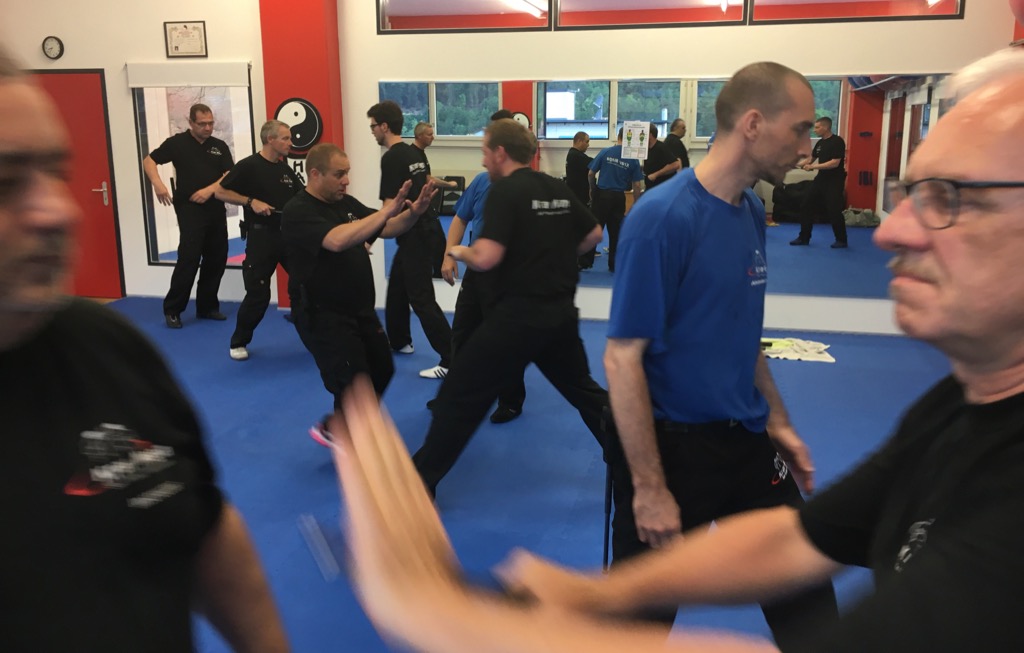 Training / Blocken eines Angreifers mit dem Teleskopstockes (MEB)